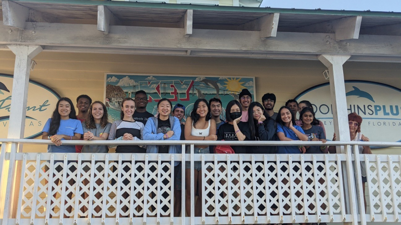 Students at Dolphin Research Center