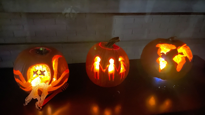 Some pumpkins carved by the Ethics cluster